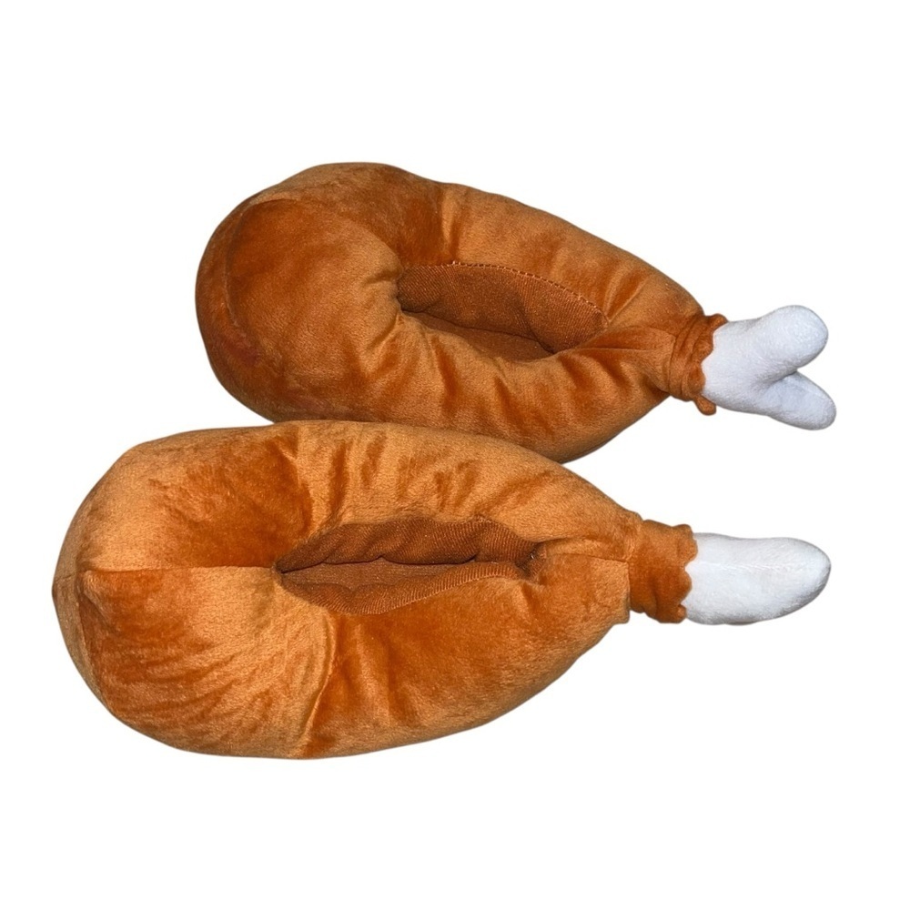 Plush turkey leg slippers adult women’s small S (approx 6 7) new NWOT